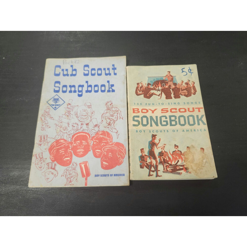 2 Vintage Boy Scouts/Cub Songbooks -‎ 1963 & 1979 Printings - BSA No. 3222 &3226